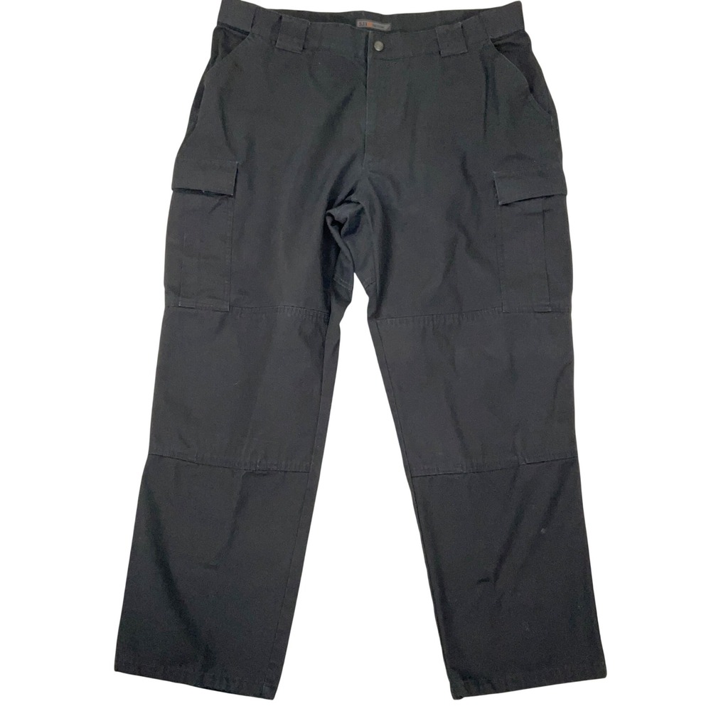 5.11+ Tactical Cargo Pants Mens 2XL Black Ripstop Utility Work Trousers Durable